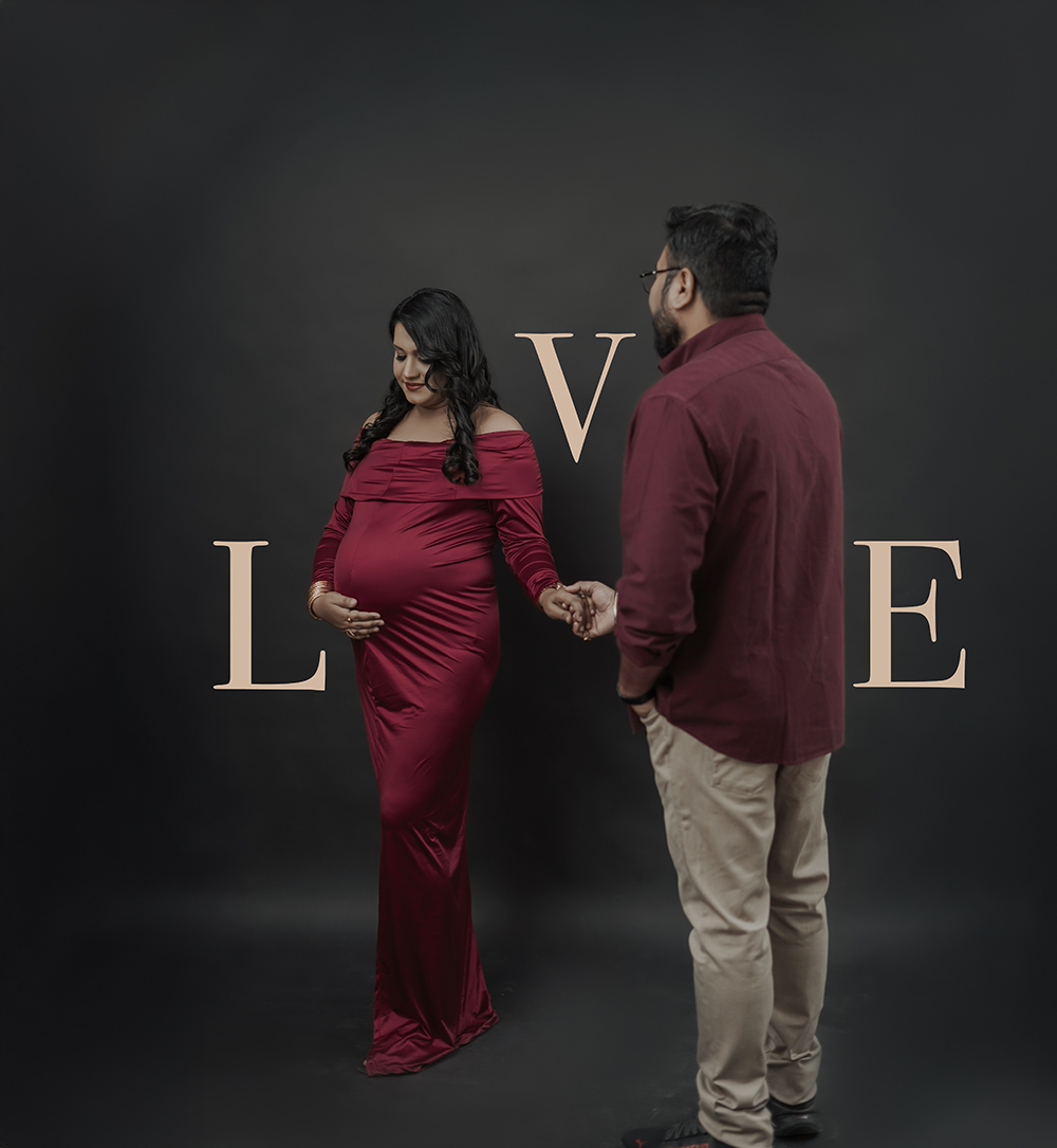 Expecting mother styled portrait